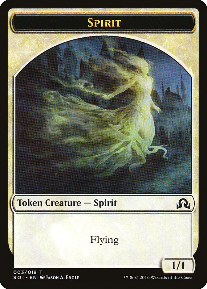 Spirit Token [Shadows over Innistrad Tokens] | Boutique FDB TCG