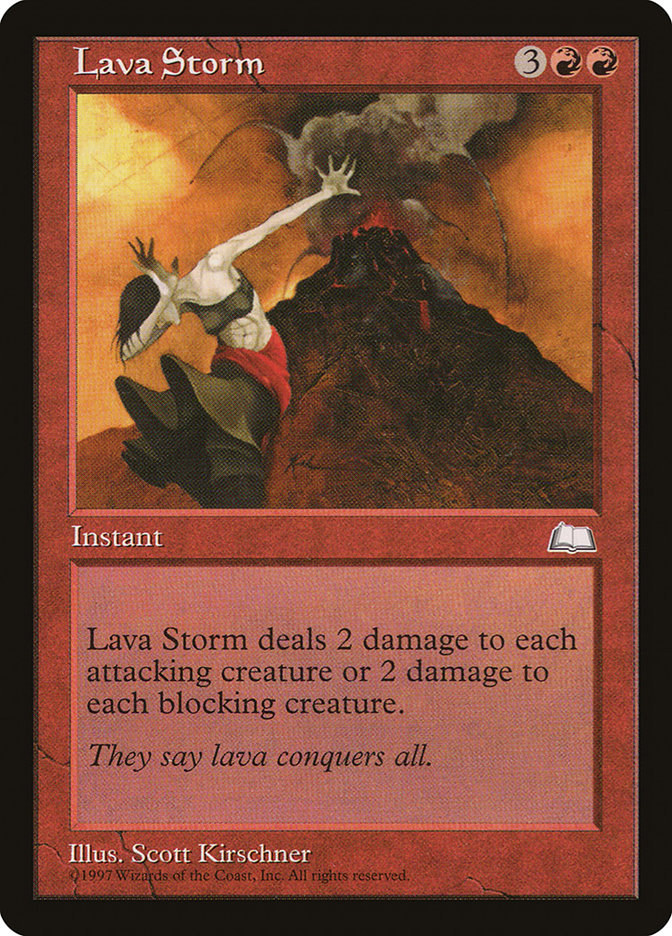 Lava Storm [Weatherlight] | Boutique FDB TCG