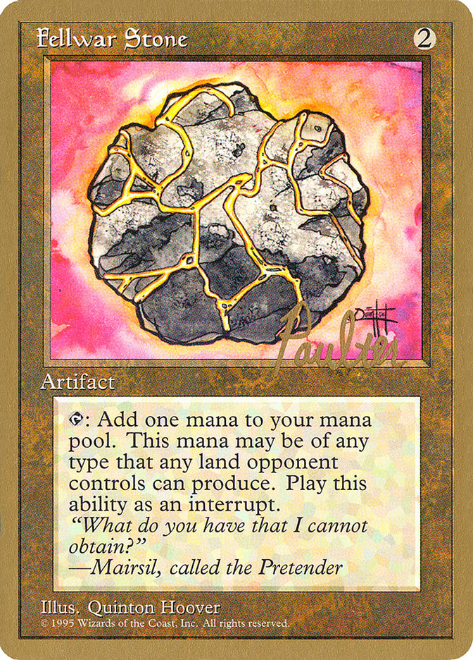 Fellwar Stone (Preston Poulter) [Pro Tour Collector Set] | Boutique FDB TCG