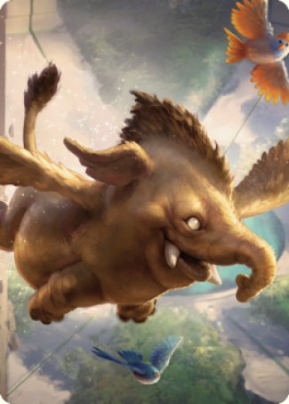 Lulu, Loyal Hollyphant Art Card (18) [Commander Legends: Battle for Baldur's Gate Art Series] | Boutique FDB TCG