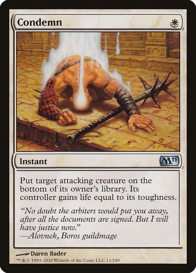 Condemn [Magic 2011] | Boutique FDB TCG