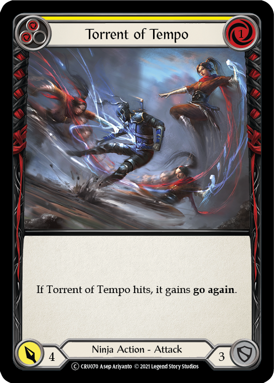 Torrent of Tempo (Yellow) [U-CRU070] (Crucible of War Unlimited)  Unlimited Normal | Boutique FDB TCG