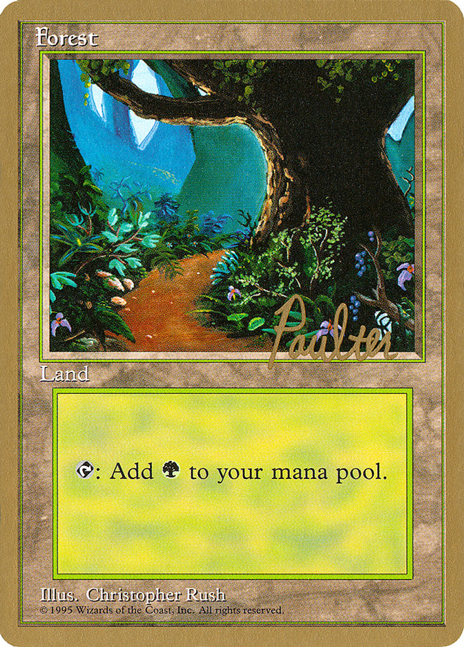 Forest (pp376) (Preston Poulter) [Pro Tour Collector Set] | Boutique FDB TCG