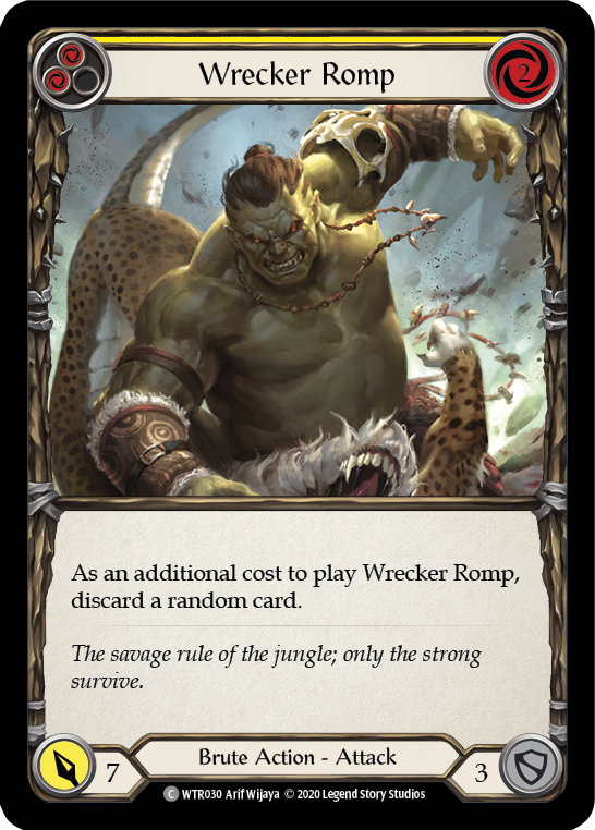 Wrecker Romp (Yellow) [U-WTR030] (Welcome to Rathe Unlimited)  Unlimited Normal | Boutique FDB TCG