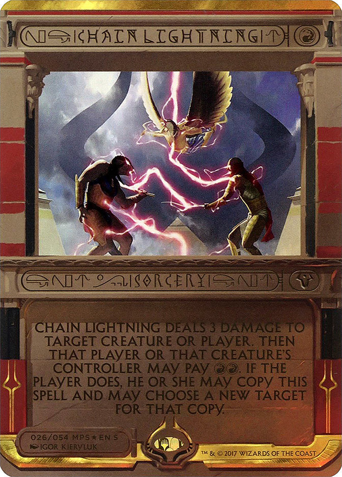 Chain Lightning (Invocation) [Amonkhet Invocations] | Boutique FDB TCG