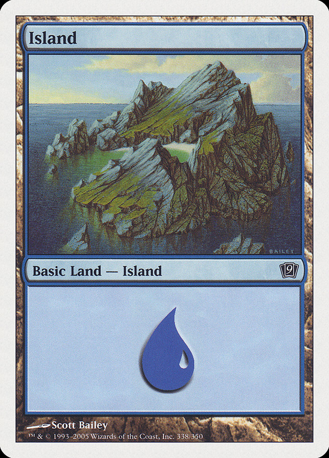 Island (338) [Ninth Edition] | Boutique FDB TCG