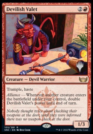 Devilish Valet (Promo Pack) [Streets of New Capenna Promos] | Boutique FDB TCG