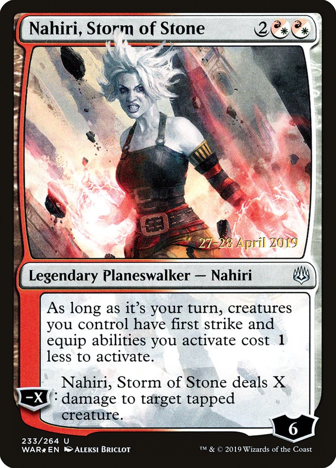 Nahiri, Storm of Stone [War of the Spark Prerelease Promos] | Boutique FDB TCG
