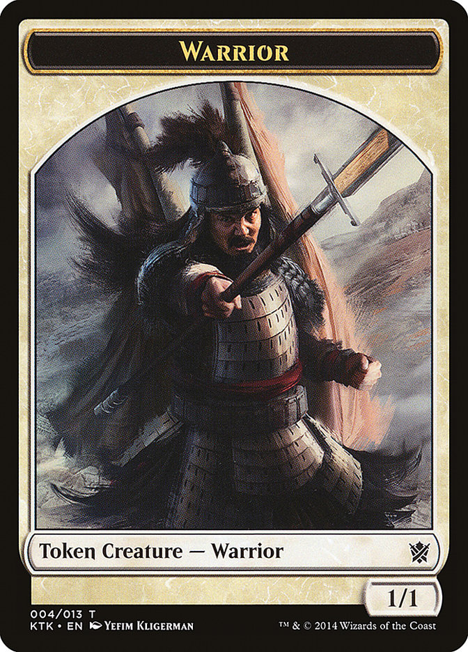 Warrior Token (004/013) [Khans of Tarkir Tokens] | Boutique FDB TCG