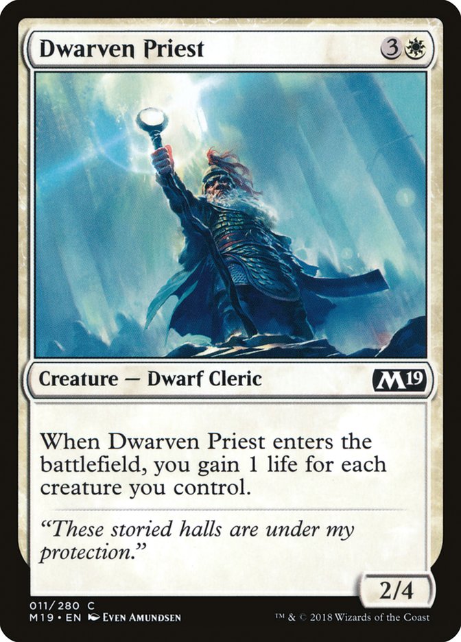 Dwarven Priest [Core Set 2019] | Boutique FDB TCG