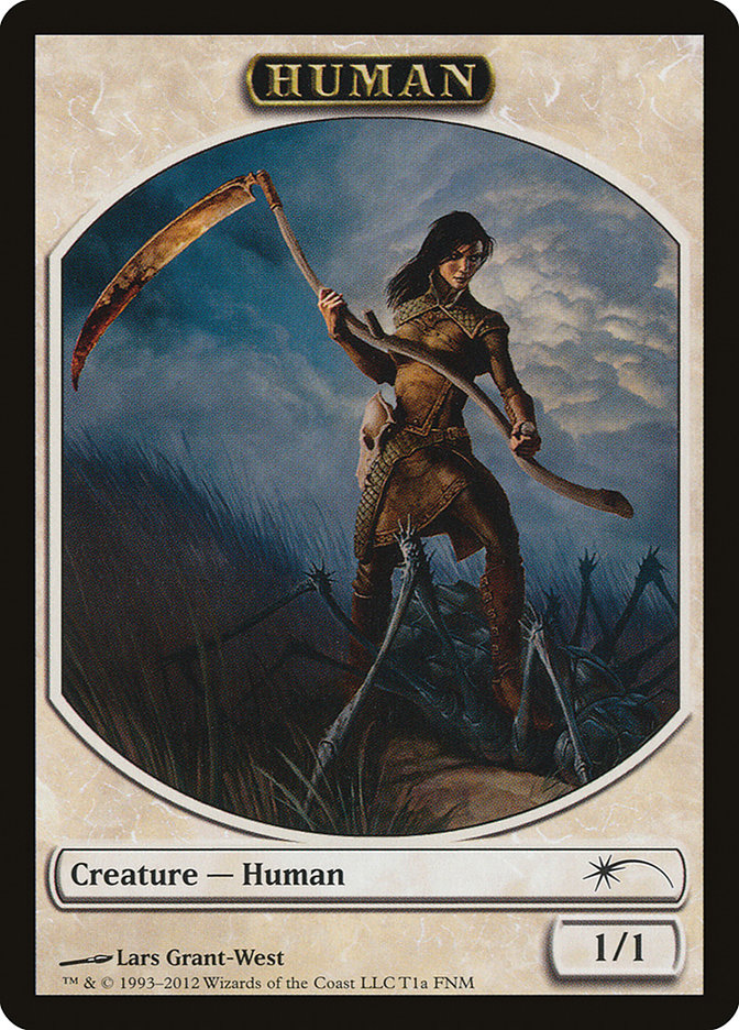 Human // Wolf Double-Sided Token [Friday Night Magic 2012] | Boutique FDB TCG