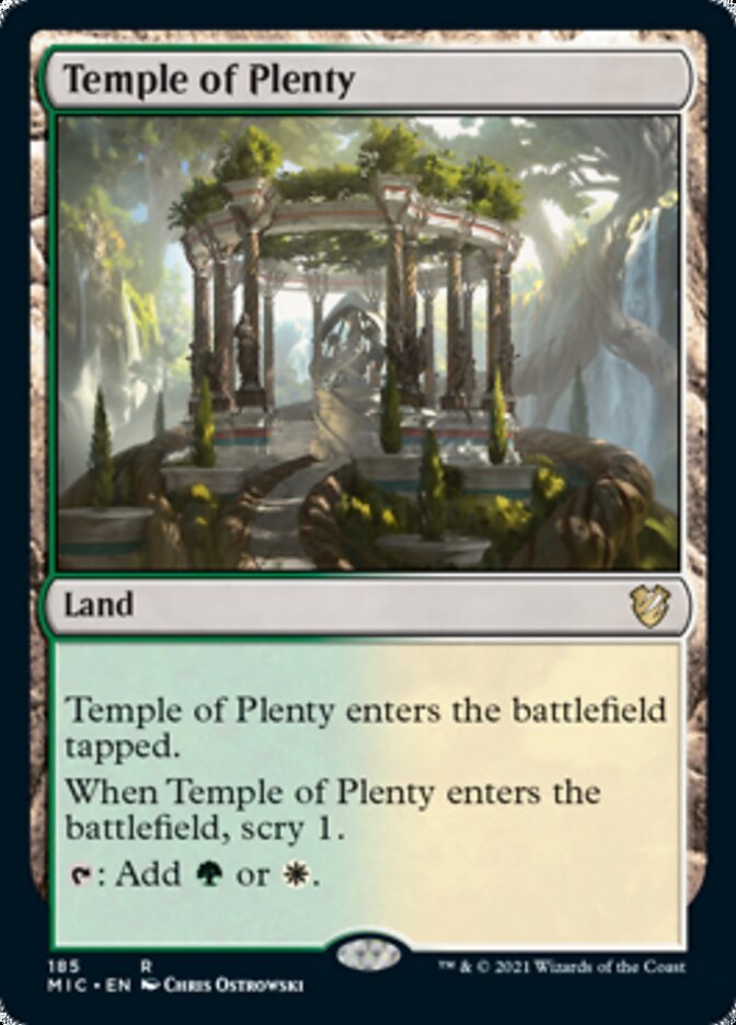 Temple of Plenty [Innistrad: Midnight Hunt Commander] | Boutique FDB TCG