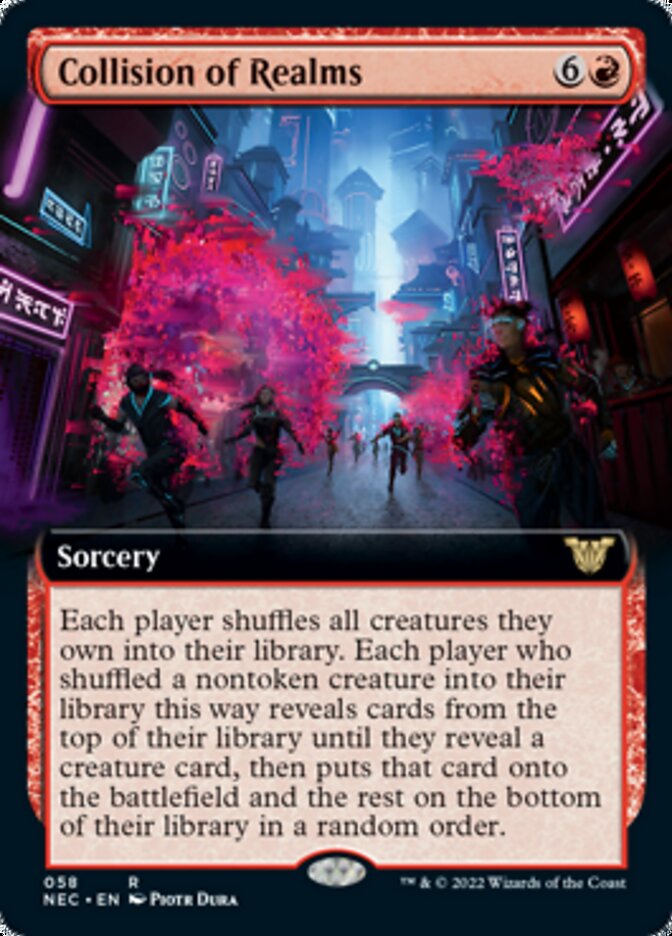 Collision of Realms (Extended Art) [Kamigawa: Neon Dynasty Commander] | Boutique FDB TCG