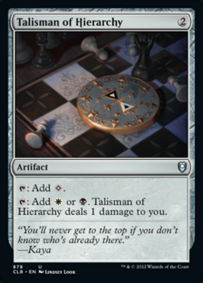 Talisman of Hierarchy [Commander Legends: Battle for Baldur's Gate] | Boutique FDB TCG