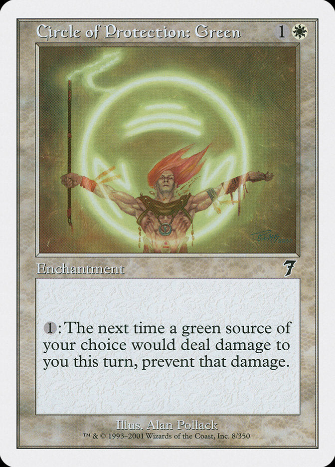 Circle of Protection: Green [Seventh Edition] | Boutique FDB TCG
