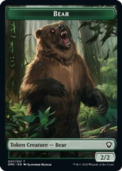 Kavu // Bear Double-Sided Token [Dominaria United Commander Tokens] | Boutique FDB TCG