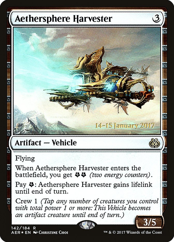 Aethersphere Harvester [Aether Revolt Prerelease Promos] | Boutique FDB TCG
