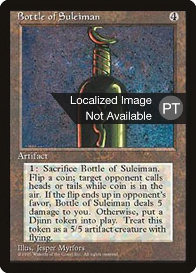 Bottle of Suleiman [Fourth Edition (Foreign Black Border)] | Boutique FDB TCG