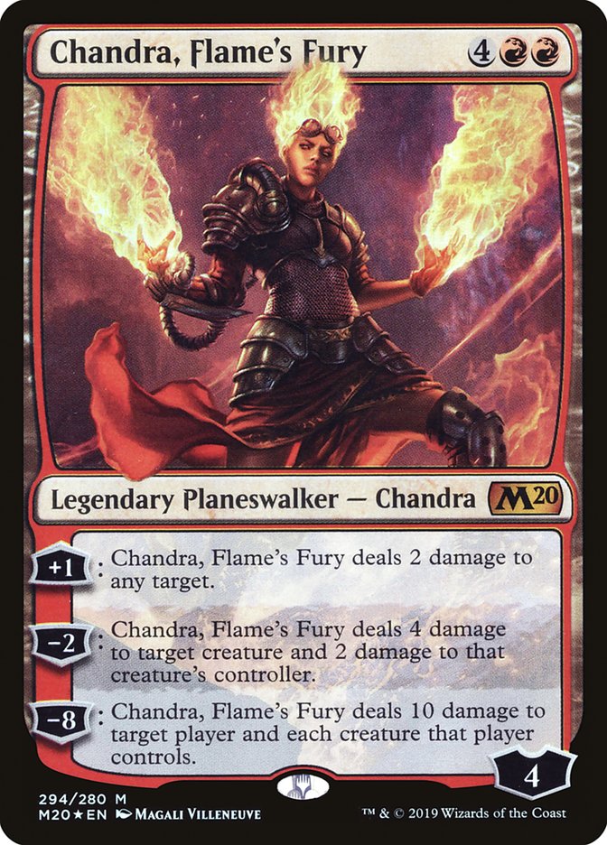 Chandra, Flame's Fury [Core Set 2020] | Boutique FDB TCG