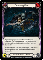 Drowning Dire (Yellow) [EVR111] (Everfest)  1st Edition Rainbow Foil | Boutique FDB TCG