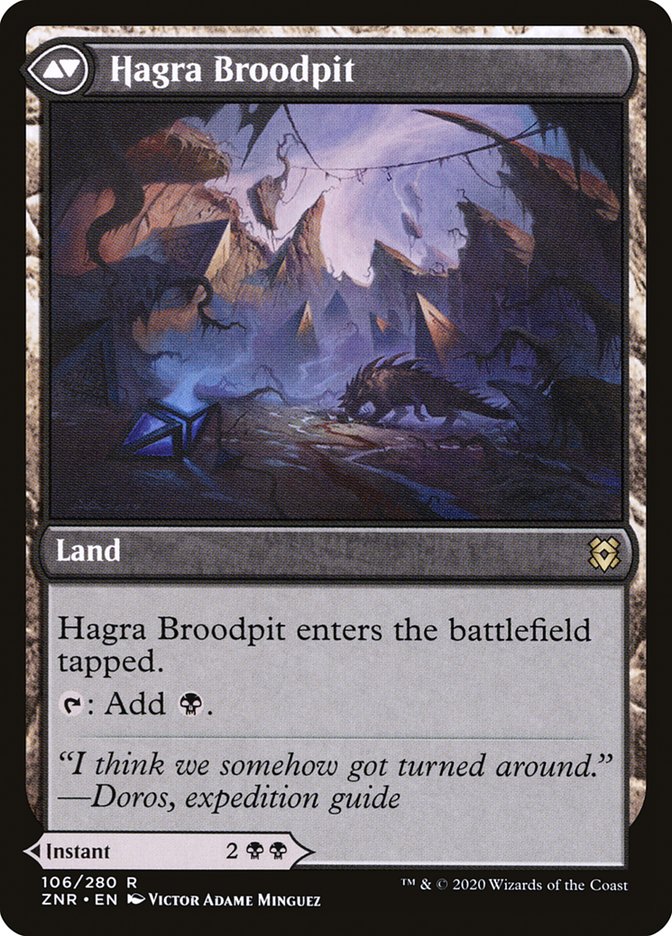 Hagra Mauling // Hagra Broodpit [Zendikar Rising] | Boutique FDB TCG