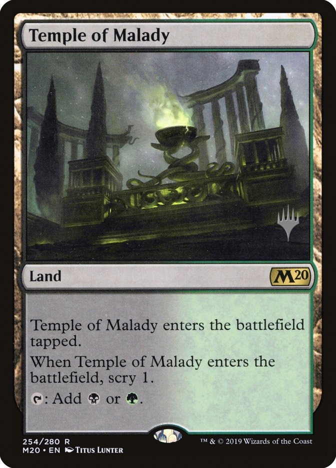 Temple of Malady (Promo Pack) [Core Set 2020 Promos] | Boutique FDB TCG