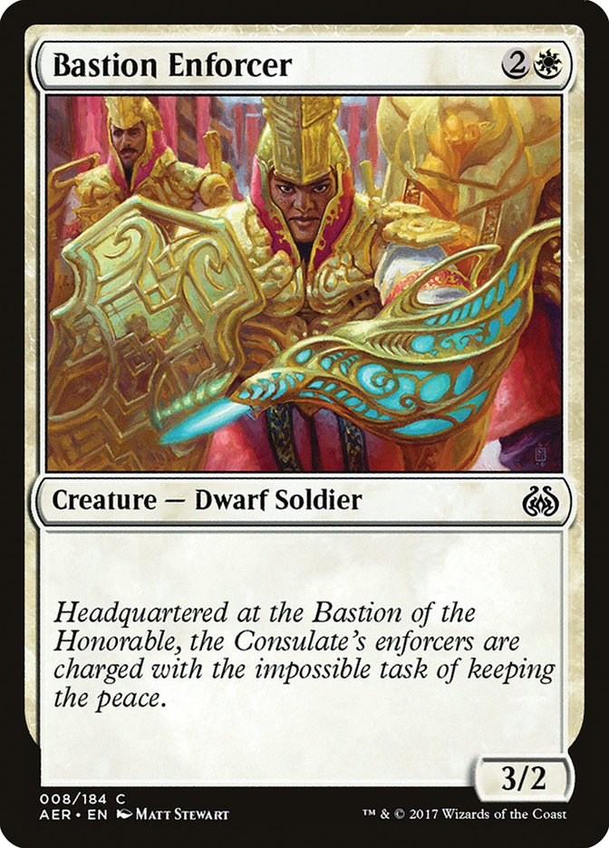 Bastion Enforcer [Aether Revolt] | Boutique FDB TCG