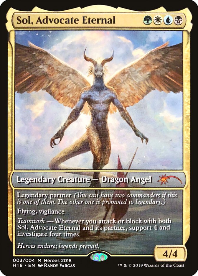 Sol, Advocate Eternal [Heroes of the Realm 2018] | Boutique FDB TCG