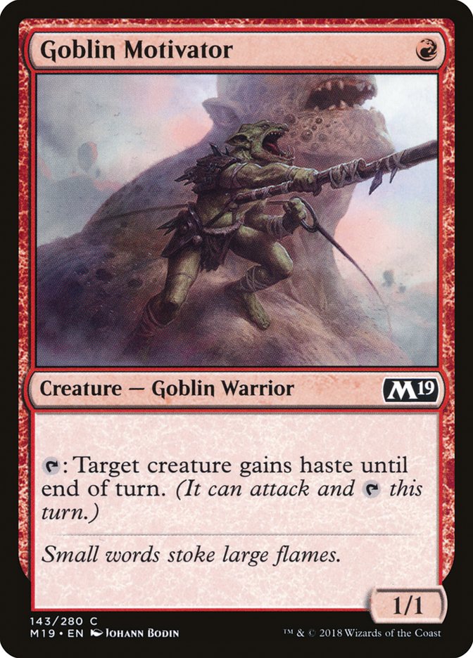 Goblin Motivator [Core Set 2019] | Boutique FDB TCG