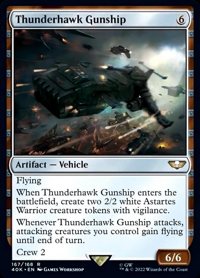 Thunderhawk Gunship (Surge Foil) [Warhammer 40,000] | Boutique FDB TCG