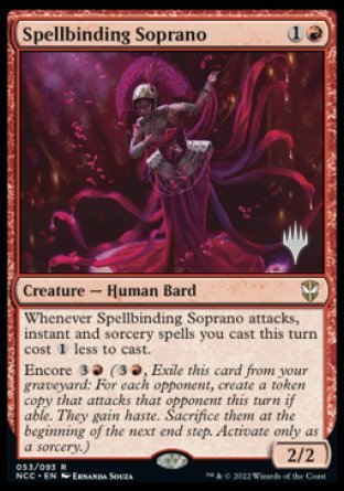 Spellbinding Soprano (Promo Pack) [Streets of New Capenna Commander Promos] | Boutique FDB TCG