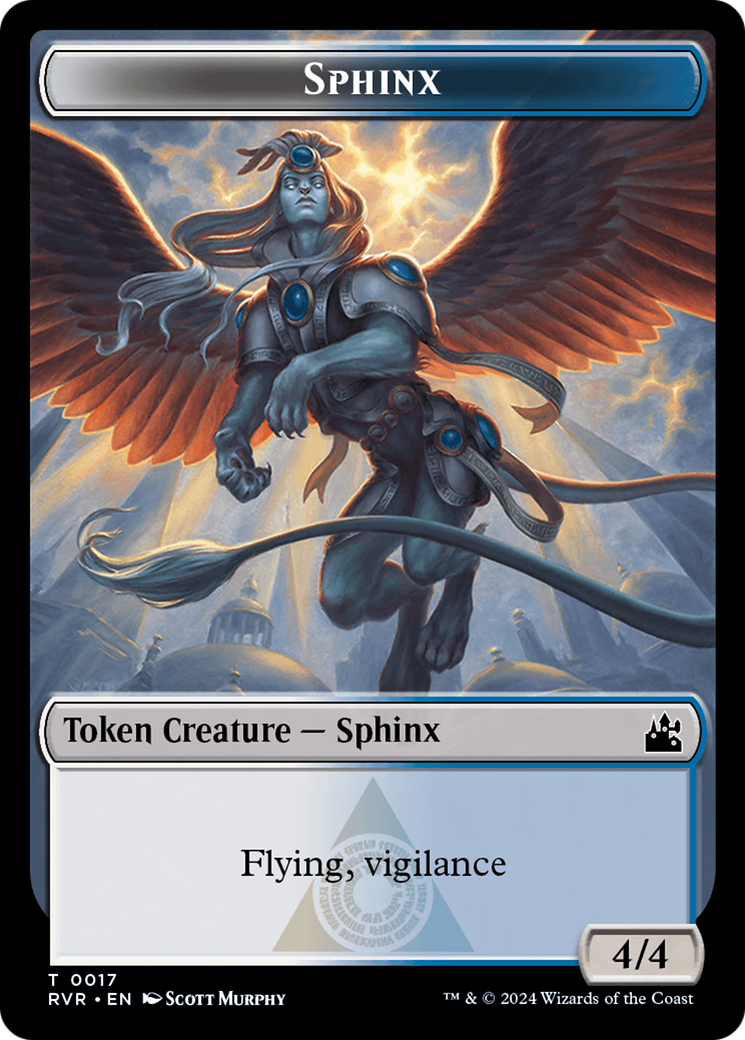 Bird // Sphinx Double-Sided Token [Ravnica Remastered Tokens] | Boutique FDB TCG