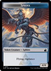 Bird // Sphinx Double-Sided Token [Ravnica Remastered Tokens] | Boutique FDB TCG