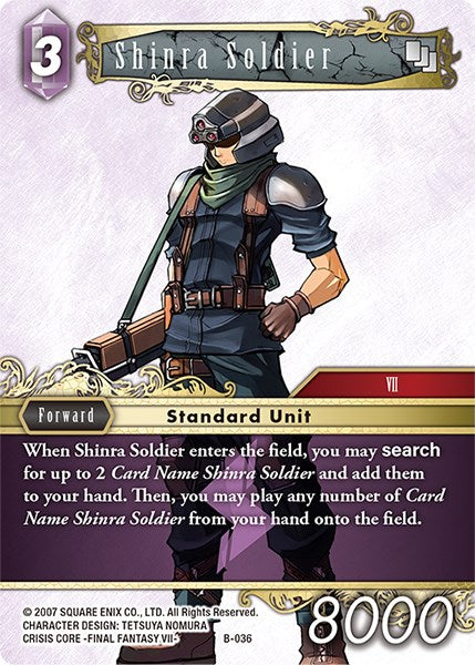 Shinra Soldier [Boss Deck: Final Fantasy VII] | Boutique FDB TCG