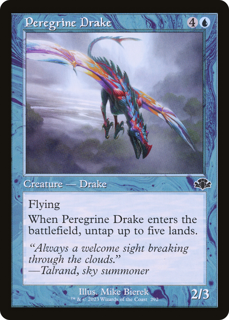 Peregrine Drake (Retro) [Dominaria Remastered] | Boutique FDB TCG