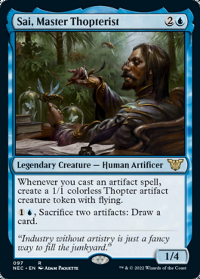 Sai, Master Thopterist [Kamigawa: Neon Dynasty Commander] | Boutique FDB TCG