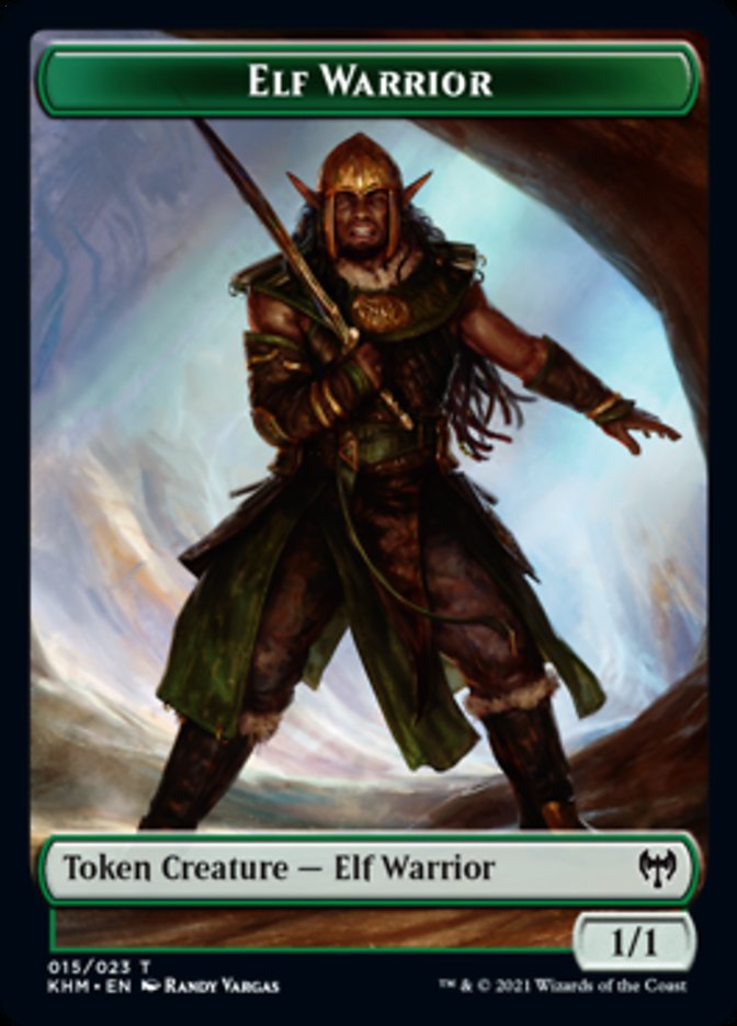 Elf Warrior Token [Kaldheim Tokens] | Boutique FDB TCG