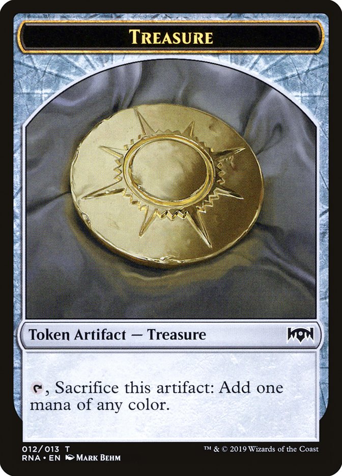 Cleric // Treasure Double-Sided Token [Ravnica Allegiance Guild Kit Tokens] | Boutique FDB TCG