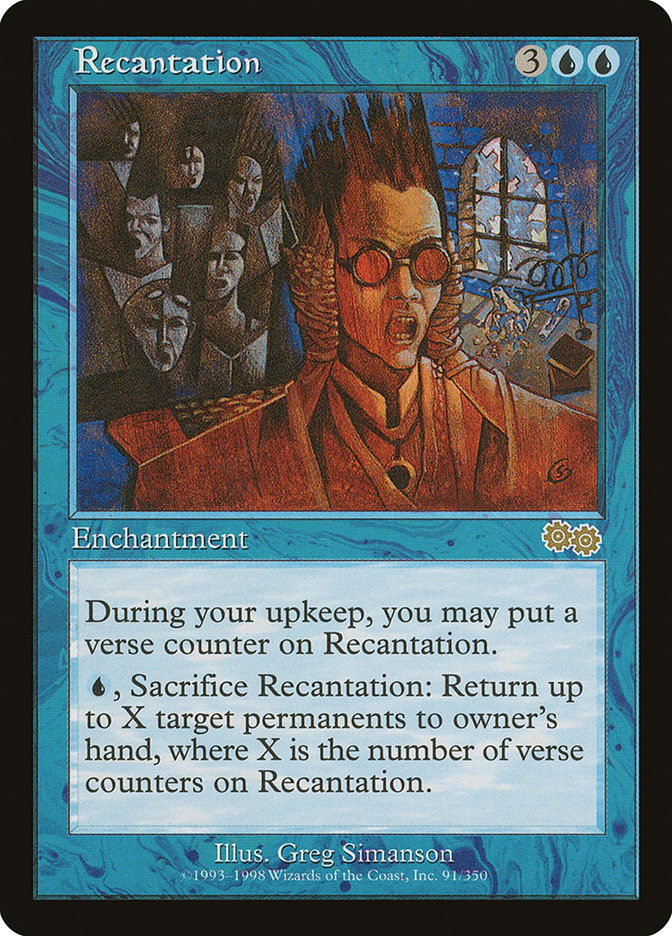 Recantation [Urza's Saga] | Boutique FDB TCG