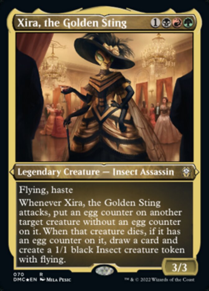 Xira, the Golden Sting (Foil Etched) [Dominaria United Commander] | Boutique FDB TCG