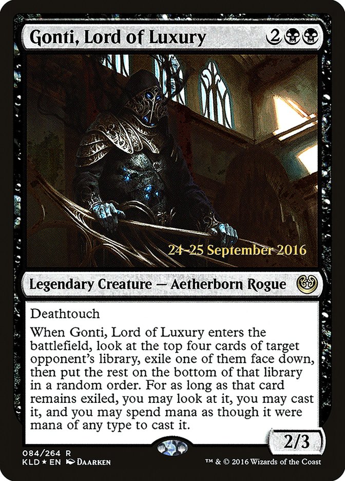 Gonti, Lord of Luxury [Kaladesh Prerelease Promos] | Boutique FDB TCG