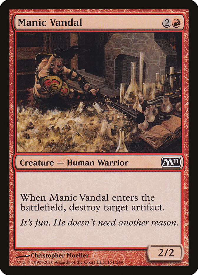 Manic Vandal [Magic 2011] | Boutique FDB TCG