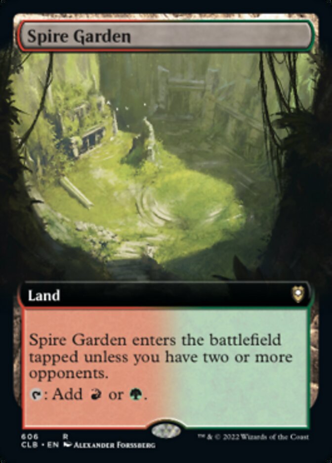 Spire Garden (Extended Art) [Commander Legends: Battle for Baldur's Gate] | Boutique FDB TCG