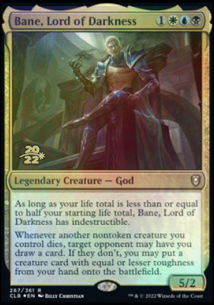 Bane, Lord of Darkness [Commander Legends: Battle for Baldur's Gate Prerelease Promos] | Boutique FDB TCG