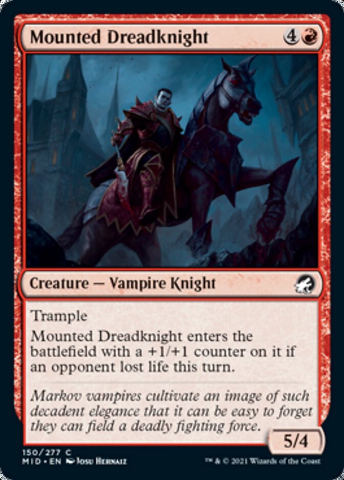 Mounted Dreadknight [Innistrad: Midnight Hunt] | Boutique FDB TCG