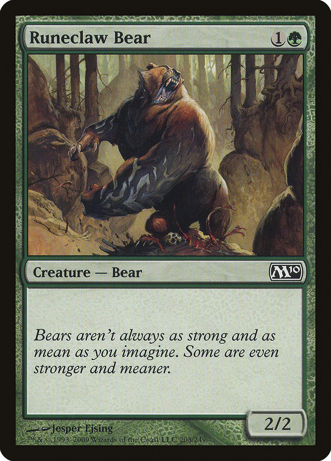 Runeclaw Bear [Magic 2010] | Boutique FDB TCG