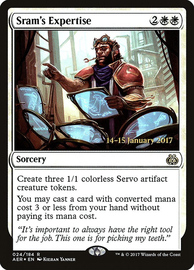 Sram's Expertise [Aether Revolt Prerelease Promos] | Boutique FDB TCG