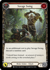 Savage Swing (Red) [U-WTR020] (Welcome to Rathe Unlimited)  Unlimited Rainbow Foil | Boutique FDB TCG