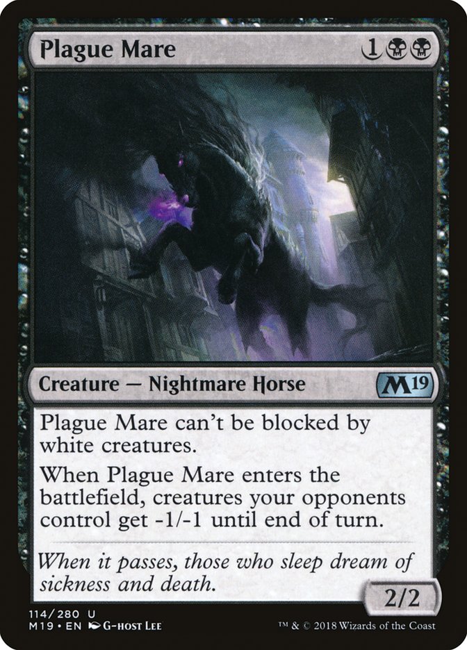 Plague Mare [Core Set 2019] | Boutique FDB TCG