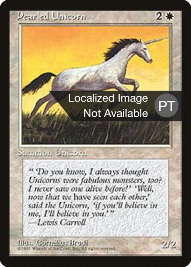 Pearled Unicorn [Fourth Edition (Foreign Black Border)] | Boutique FDB TCG